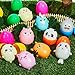 JOYIN 10 Pcs Jumbo Easter Eggs Filled with Cute Stress Reliever Animal Squishy Toy for Easter Egg Hunt, Kids Party Favor, Basket Stuffers, Filling Treats, Goodie Bag Fillers, Classroom Prize Supplies