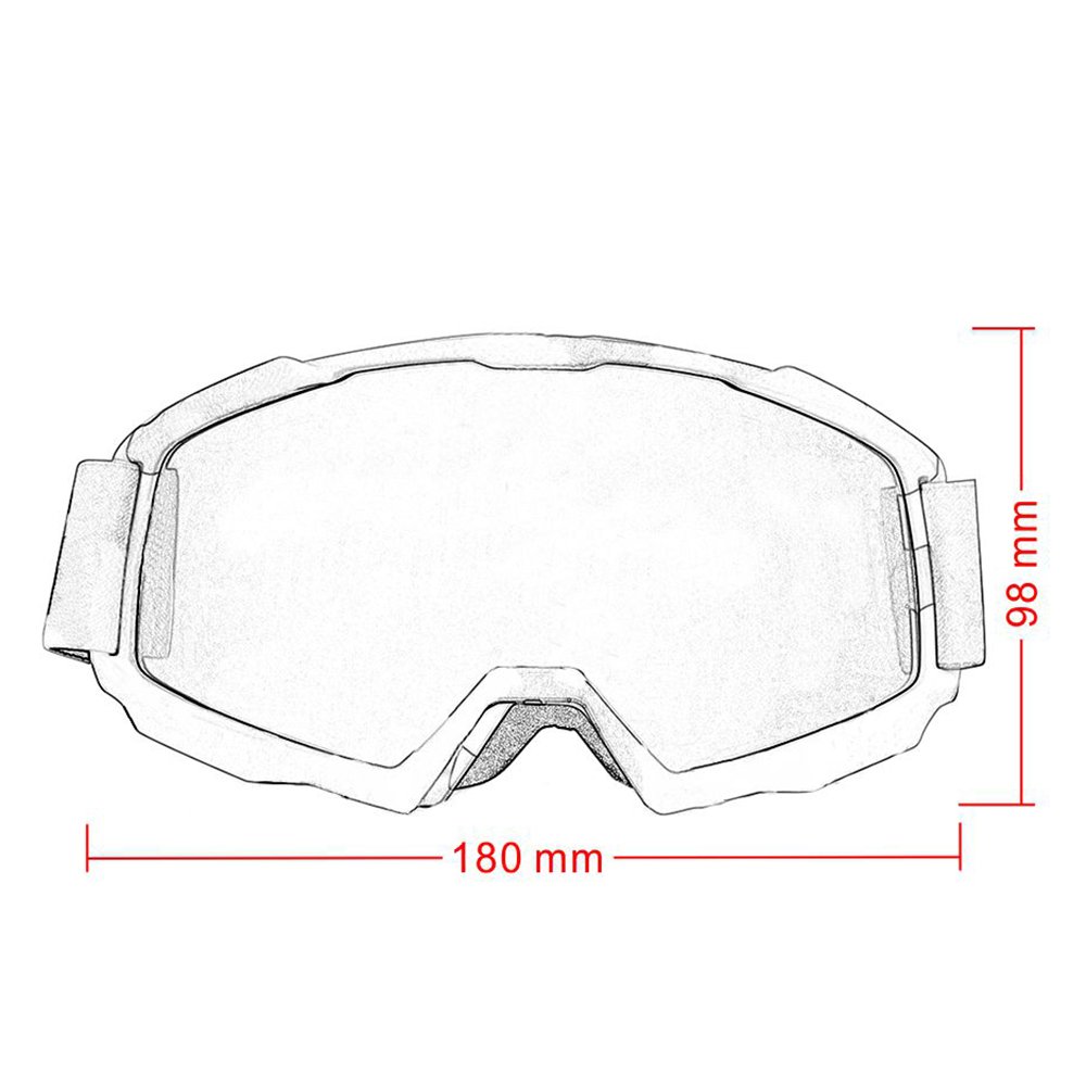 Occhiali da sole UV moto sporco bicicletta occhiali occhiali moda moda 100% mtb sport occhiali da sole motocross fuori strada (Color : Model 6)