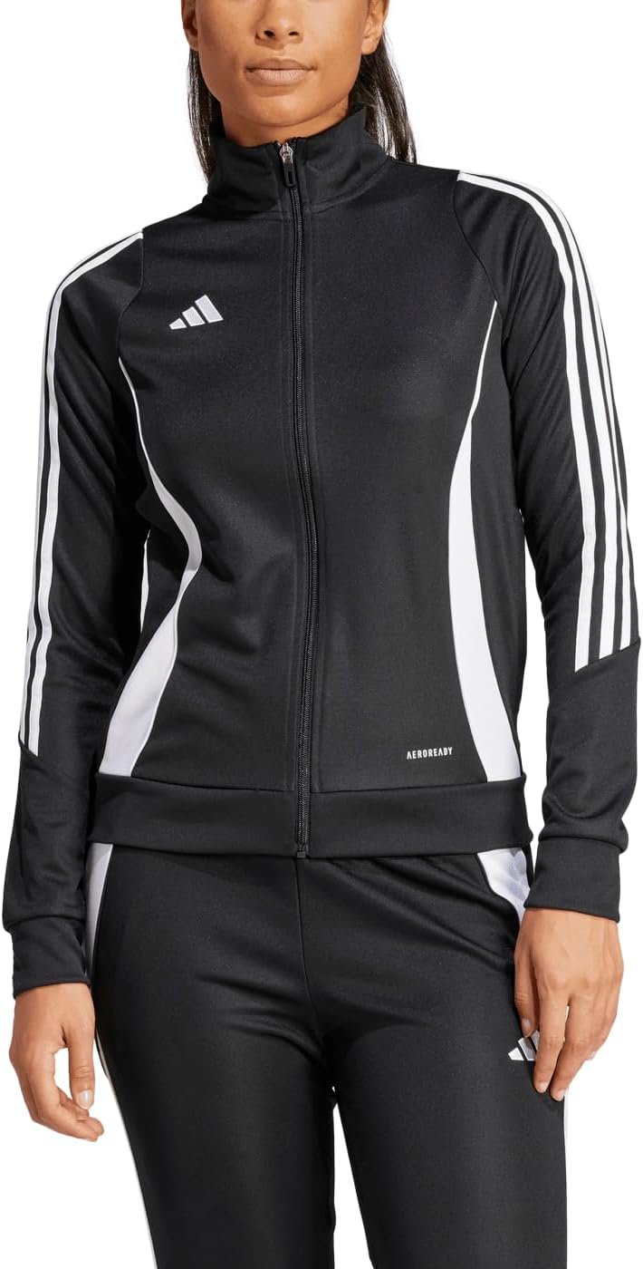 Adidas Tiro 24 Women's Training Jacket (Pack of 1) M Tall Black / White