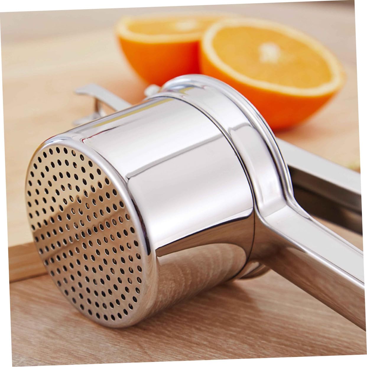 VALICLUD Zitronenpresse Aus Edelstahl Mit Langem Griff Und Hebel Wassermelonenstampfer Zitruspresse Für Profiköche Und Heimgebrauch Spülmaschinenfest