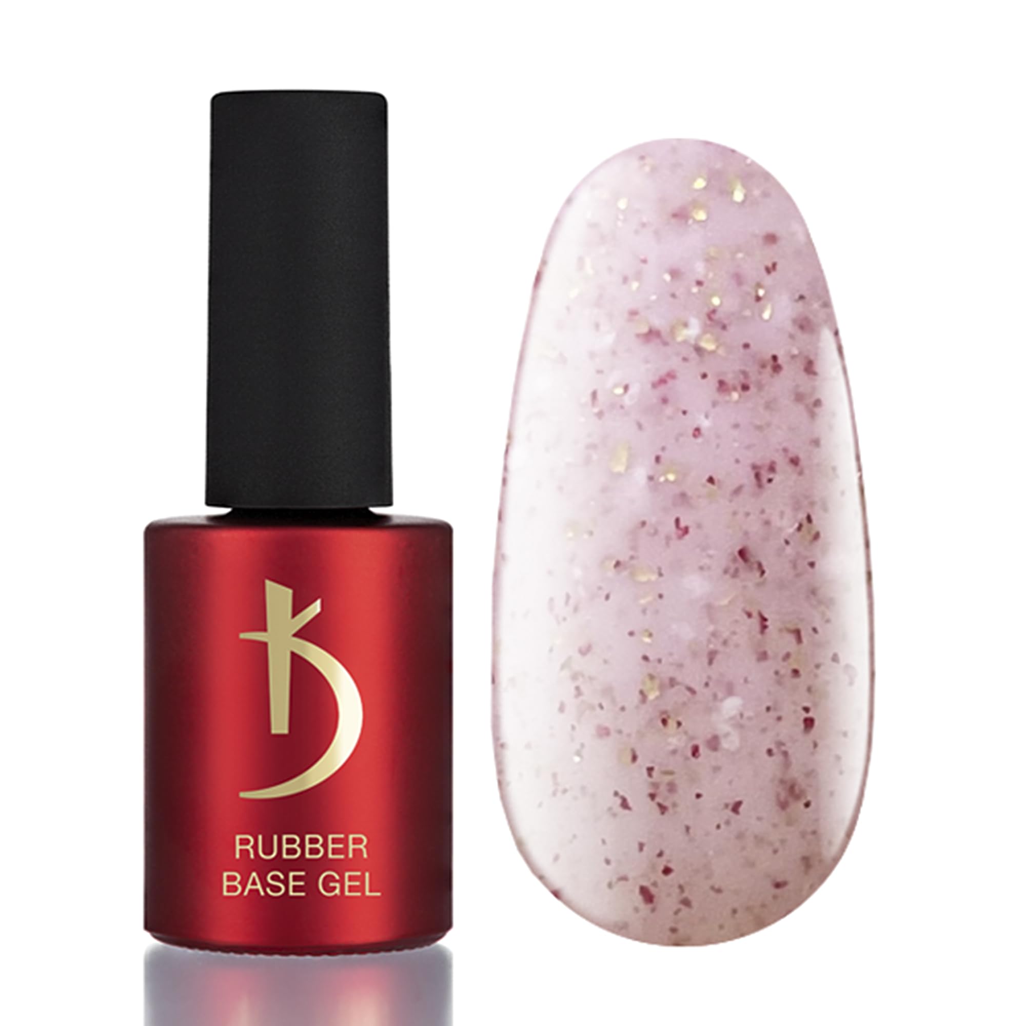 Professional Rubber Base Gel - Base Coat Souffle - Pink Powder - 7 ml - Base Coat - Nail Polish - Gel Nails - Pink - UV Nail Polish k