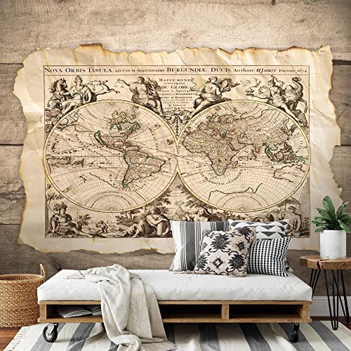 Runa Art Sfondo Fotografico Mappamondo Vintage 352...