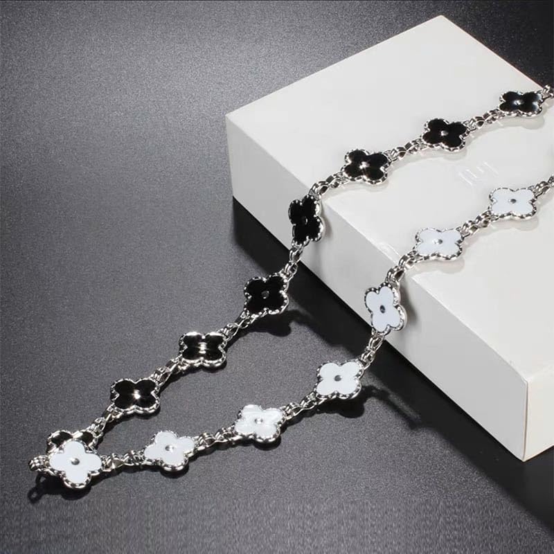 Four leaf clover metal waist chain accessory, thin waist belt, women's decoration with skirt, pants chain3