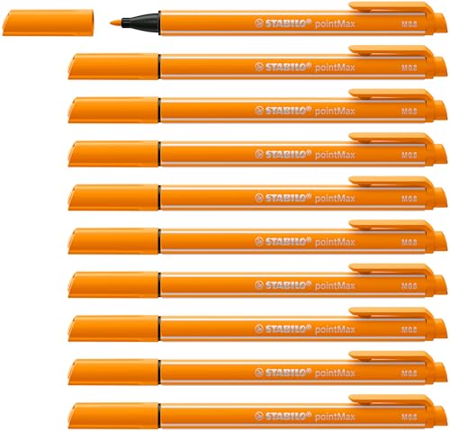 STABILO - Filzschreiber - pointMax - 10er Pack - orange