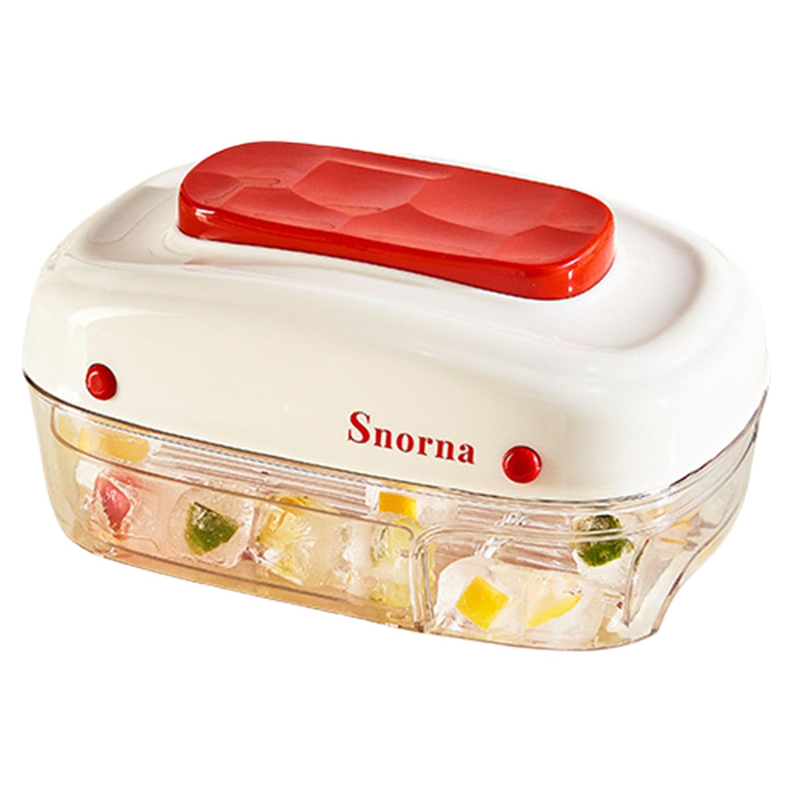 MALSSE Press Type Ice Box Crushing Ice Tray Maker Storage Box for Chilling Drink Coffee Juices Wine Press Type