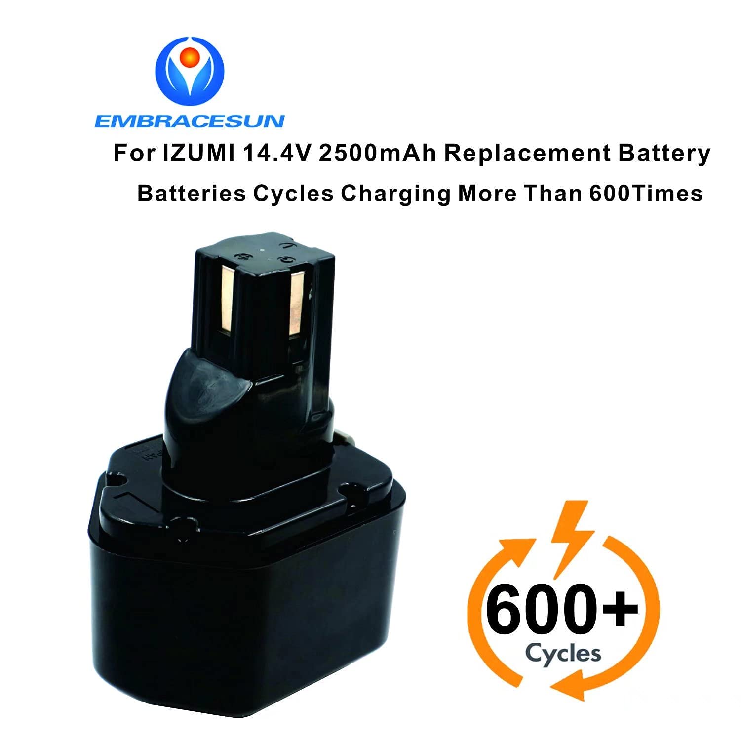 Amazon.co.jp: EMBRACESUN 2500mAH充電式バッテリーパックBP70E NiMh