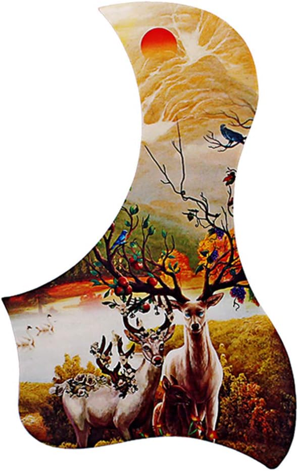 10pc Guitar Pickguard,Acoustic & Classical Guitar Pick Guards, Hummingbird and Water