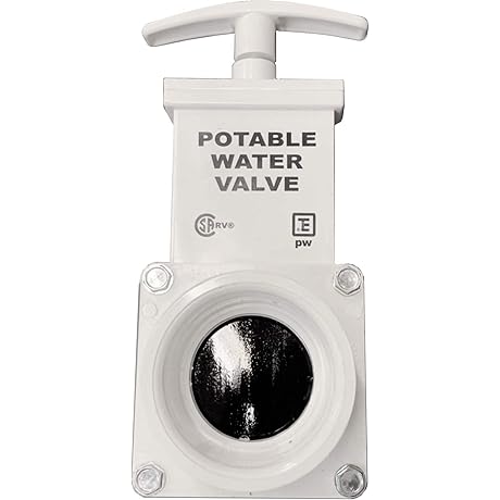 Valterra T1001APW 1-1/2-Inch Fresh Water Gate Valve and Drain Spigot