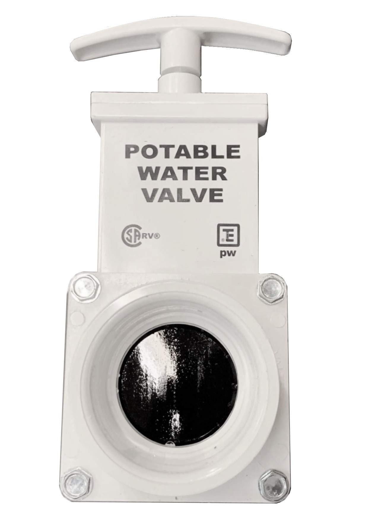 Vanne de vidange d'eau douce T1001APW Valterra blanc 1 1/2 pouce raccord plomberie caravane