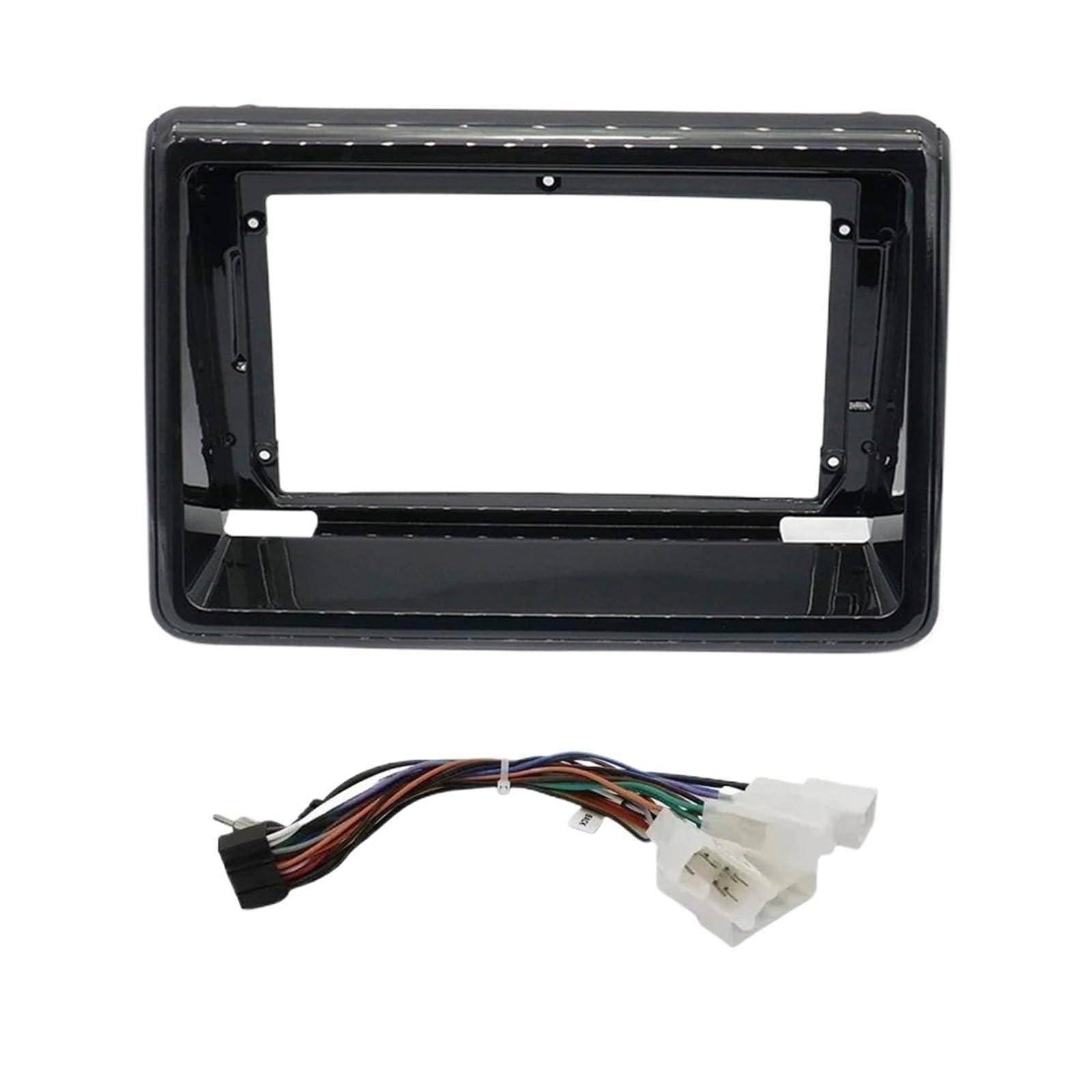 JKELPV Car Radio Frame Kit Fit For Toyota NOAH Esquire Voxy 2014-2017 (9"/10.1") Car Radio Fascias 2 Din Head Unit Panel Radio adapter(9 INCH With Cable)