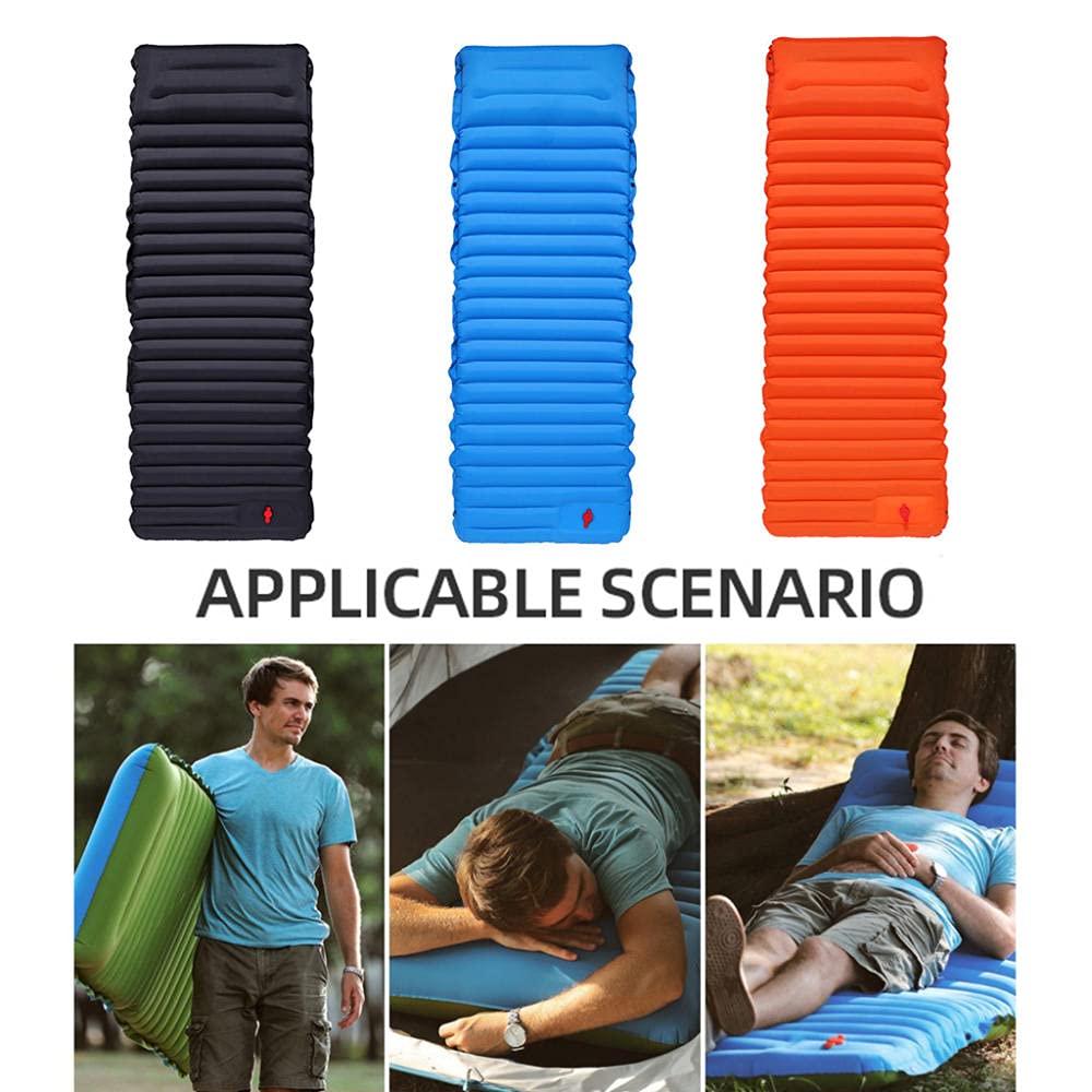 Materassino Campeggio Autogonfiabile Materasso Campeggio Gonfiabile Ultraleggero Impermeabile con Cuscino Pompa Integrata, per Campeggio, Trekking, Viaggio, Backpacker, Tenda