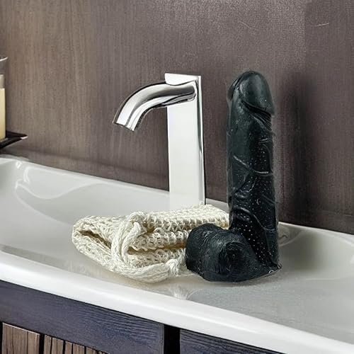 Miniatura 4 de Willy soap. Black with active charcoal. Scent amber. For sensitive and dry skin. 3.3oz. Packed in a clear box with a soap saver scrub pouch.