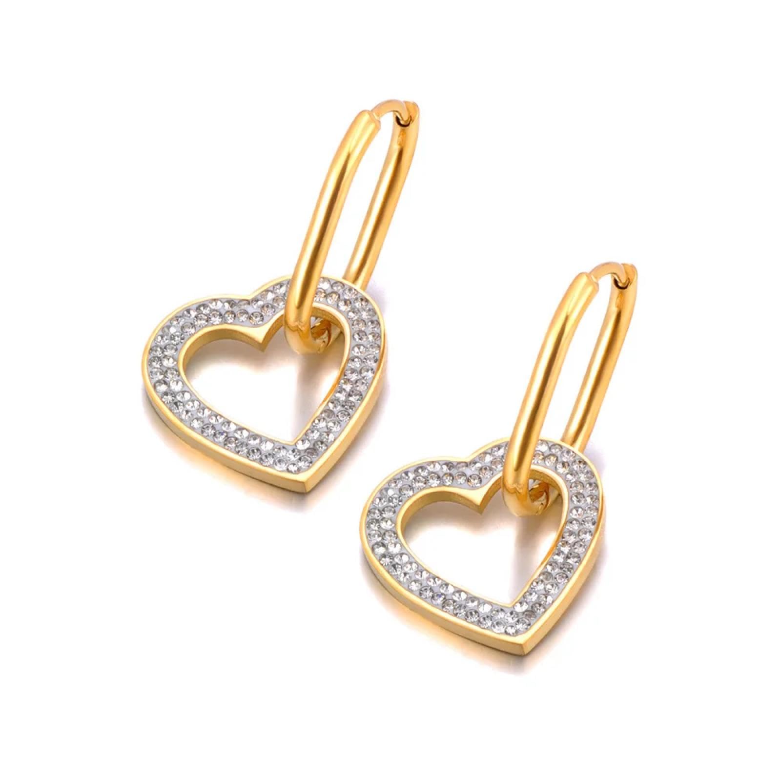Pendientes Mujeres Corazón de aro para el aro para oído Diario