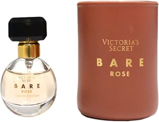 Victoria's Secret Bare Rose 2 Piece Travel EDP & Candle Gift Set