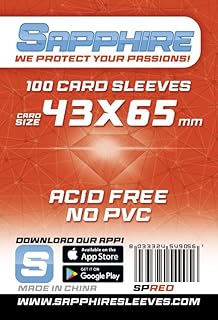 Comprar 100 Sleeves Sapphire MINI CHIMERA 43x66 Bolsas protectoras para juegos de mesa