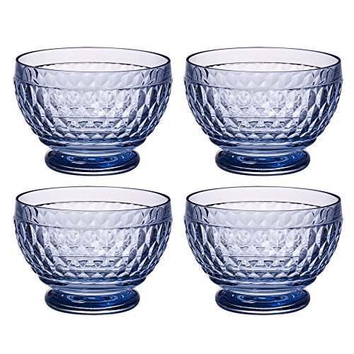 Villeroy & Boch Boston Glass Bowl Set Of 4, Blue #TOP1