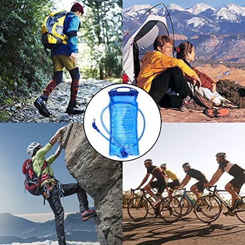 Gukasxi Hydration Bladder Bag 2L with Hose Pipe Cleaning Brush, Leak Proof Water Bladder, BPA