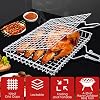 Panier Grill Barbecue Pliable - Acier Inoxydable | Pour Poisson, Légumes... | 26x20cm
