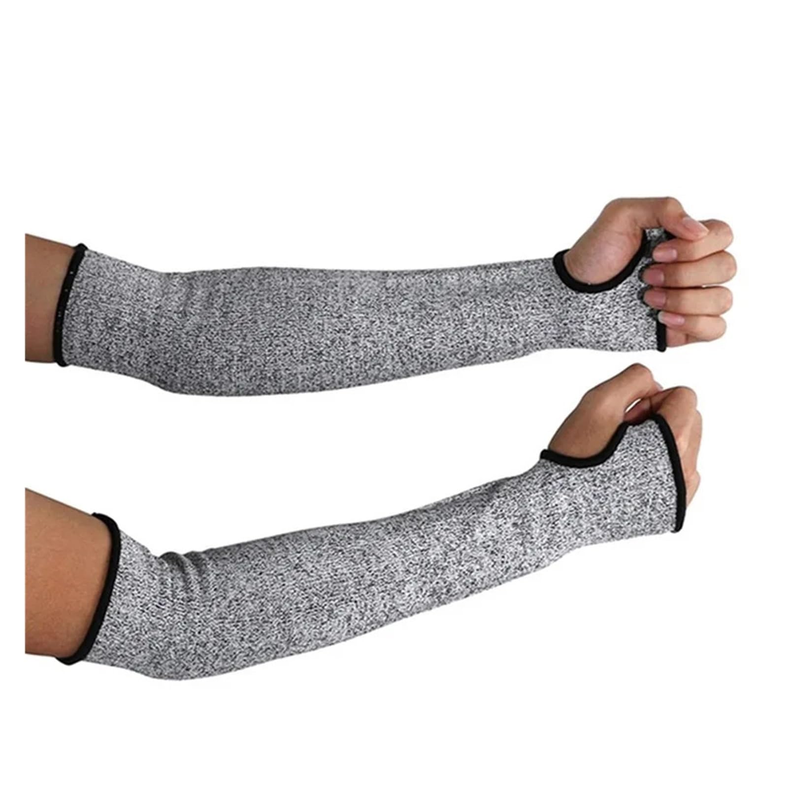 Guantes de seguridad anticorte 1 par de guantes de seguridad con mangas de brazo de trabajo resistentes a cortes de nivel 5 de protección, mangas de brazo antiperforación for construcción de vidrio de