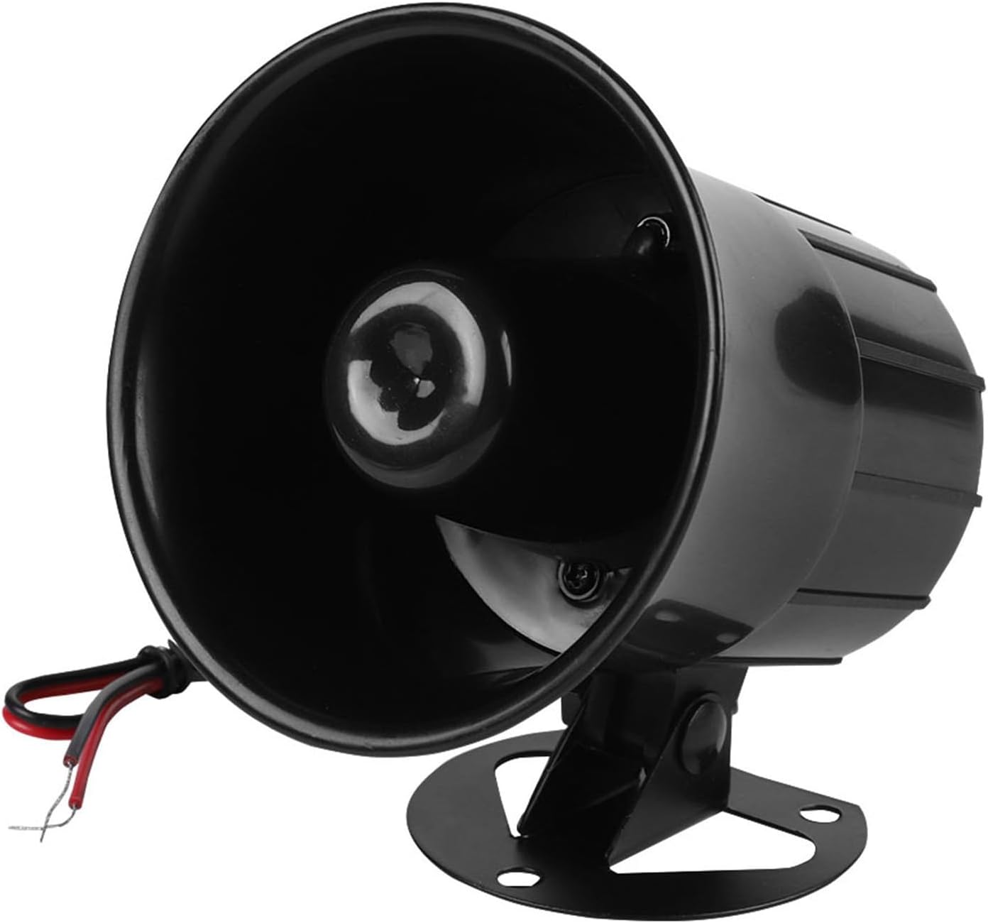 DC 12V Wired Alarm Loud Horn Siren, 115dB Sound Alarm Home Security System, Mini Horn Siren for Home Security System Indoor/Outdoor fireproof