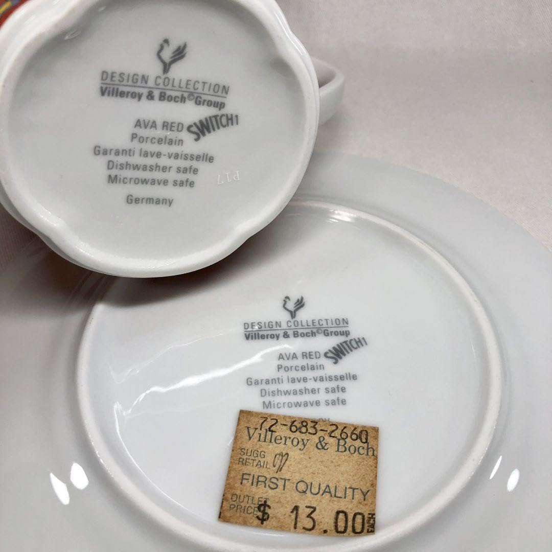 Amazon.co.jp: Villeroy & Boch Switch 1 AVA RED Mug Plate : Home