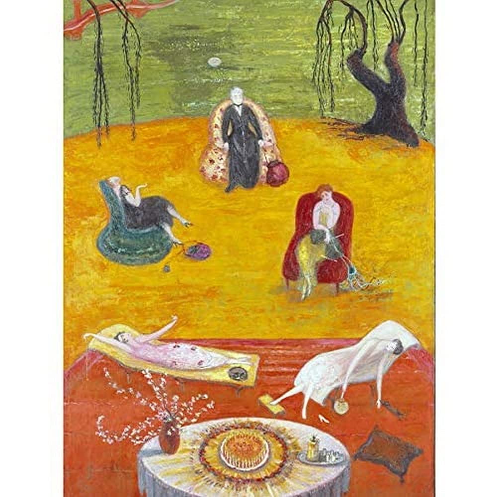 Florine Stettheimer Hitze-Kunstdruck Leinwand Premium Wanddekoration Poster Wandbild