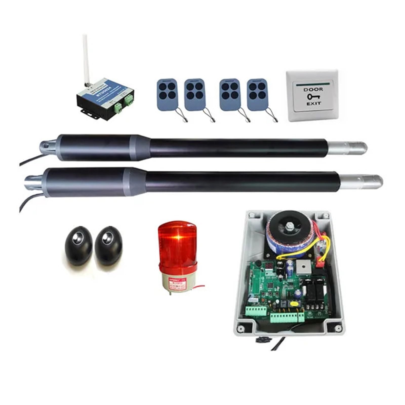 Automatic Gate Opener, Linear Actuator Worm Gear Pistons Gate Opener Electric 24V AC220V 110V Automatic Swing(KIT7)