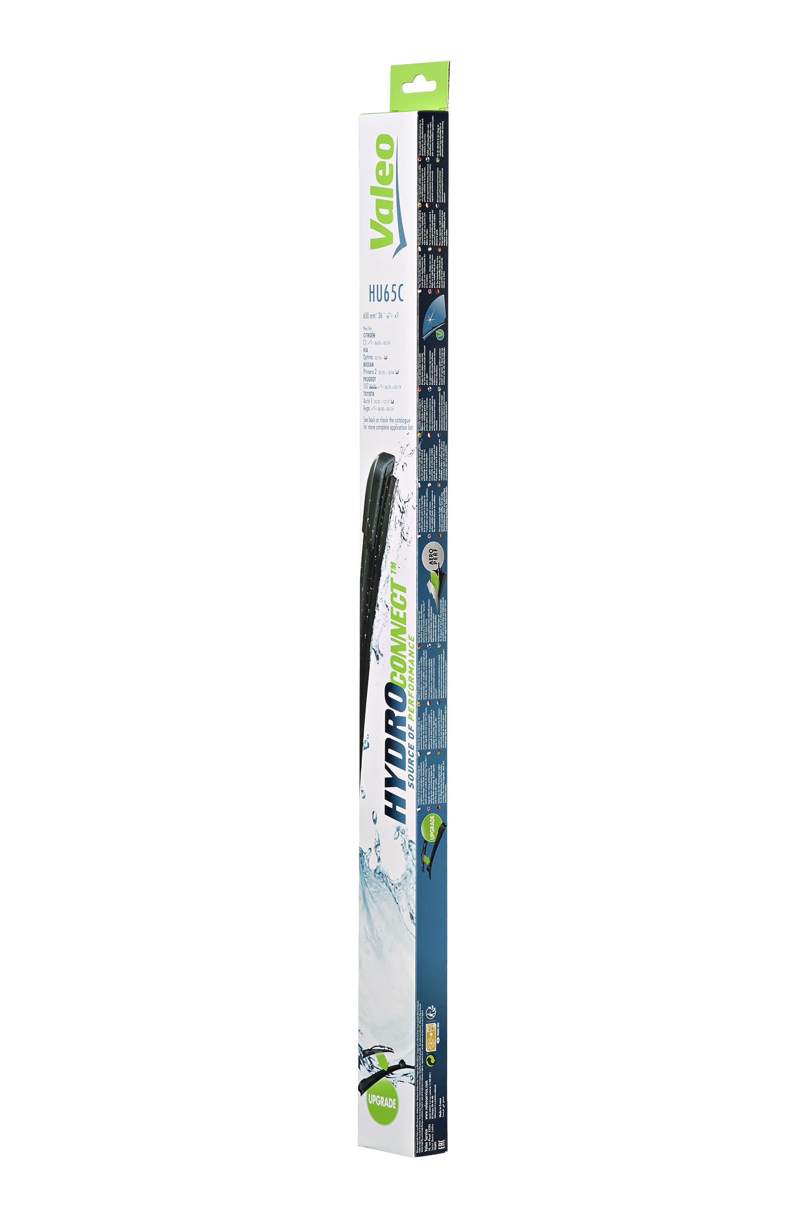 Valeo Hydroconnect Upgrade Silecek Nissan Micra V (2019 ve sonrası), Suzuki SX4 S-Cross (2013-2022), Toyota Auris (2009-2012) (650 MM) 578583