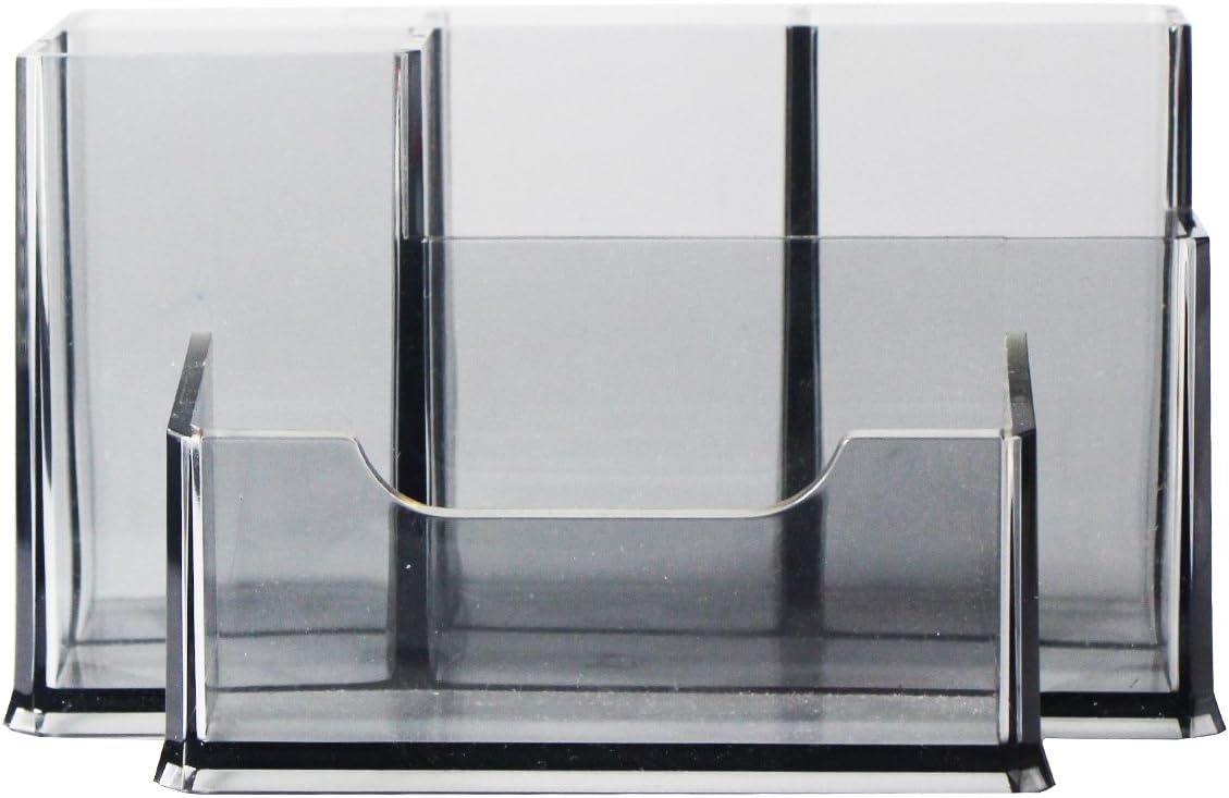 UOOOM Transparent Acrylic Pen Holder Office Desktop