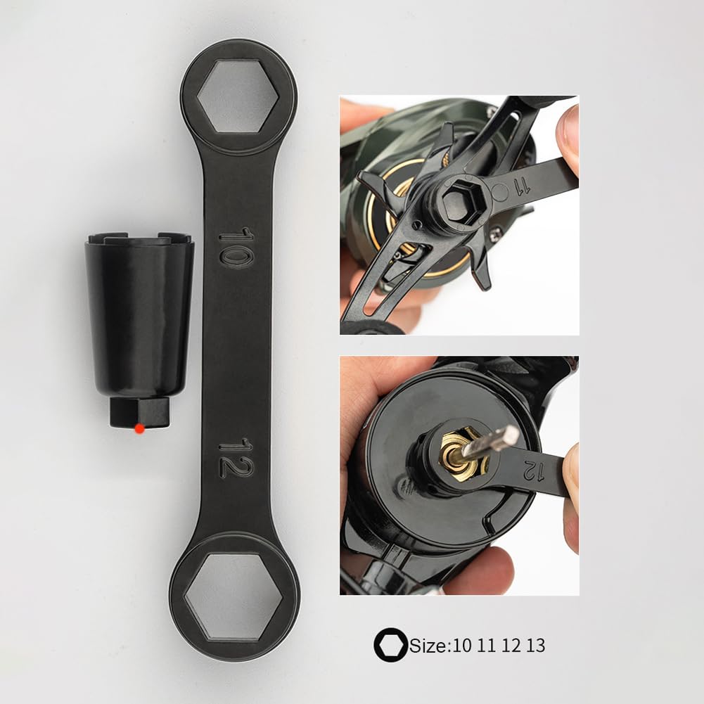 Angelrolle Wartungsset - Präzisionsreinigungswerkzeuge, kompaktes Reparaturset | Rostbeständige Edelstahl-Pinzette Schere, Schmierölbürste Produkt, Tackle Box