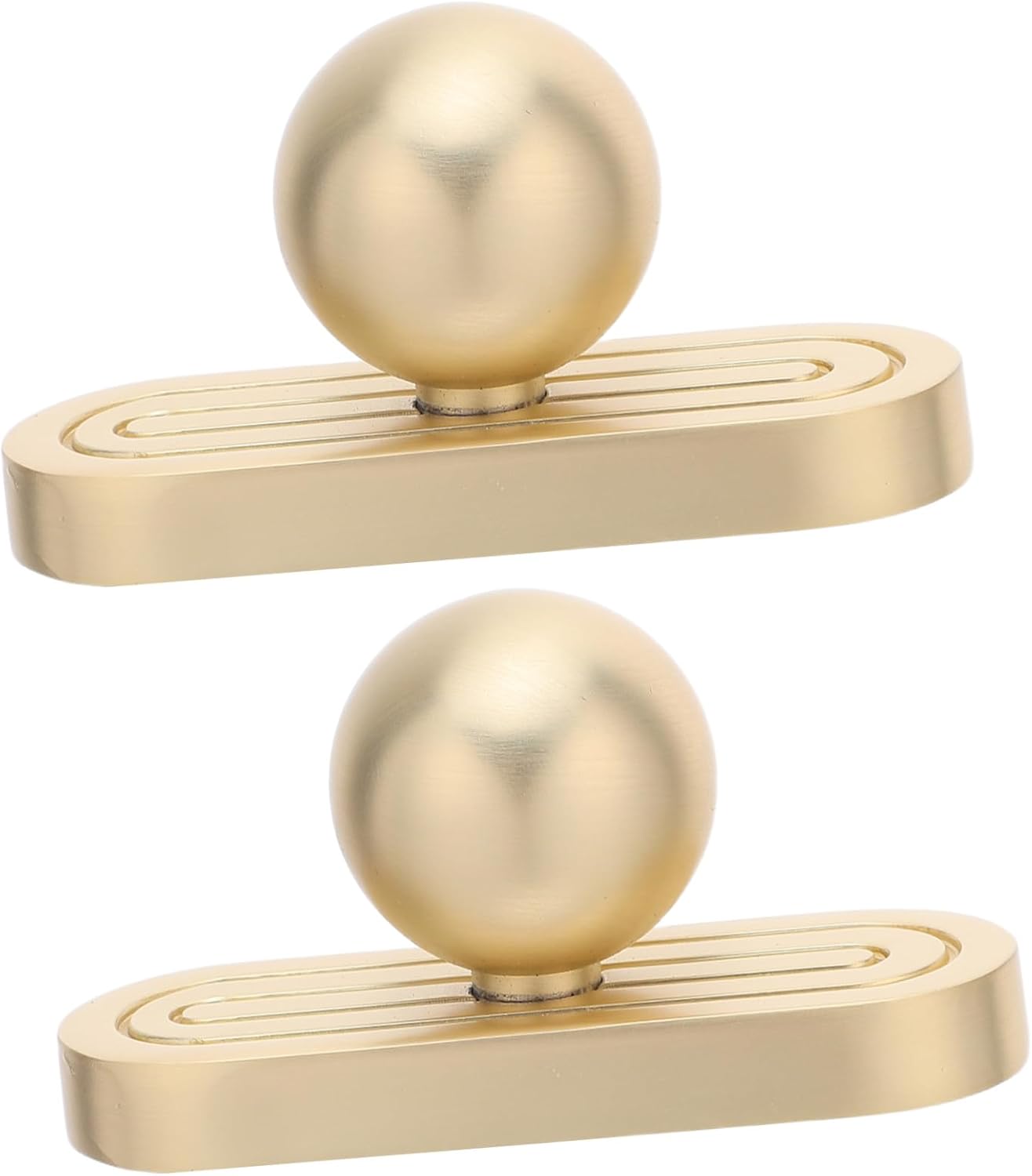 2pcs Zinc Alloy Drawer Knobs with Backplate for Furniture and Cabinets, Retro Vintage Style Bathroom and Bedroom Cabinet Handles, Sturdy Nonslip Hold, Elegant Golden Finish