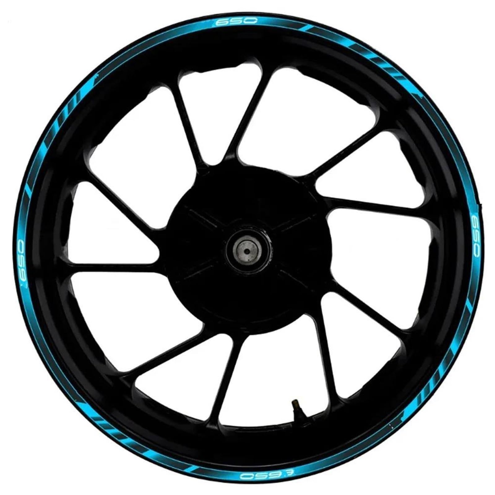 Hjkdsz Style 14 Motorcycle Accessories Wheel Stickers Reflective Rim Motorbike Waterproof Decals For Kawasaki For Ninja Z650 Z 650(Style 14)
