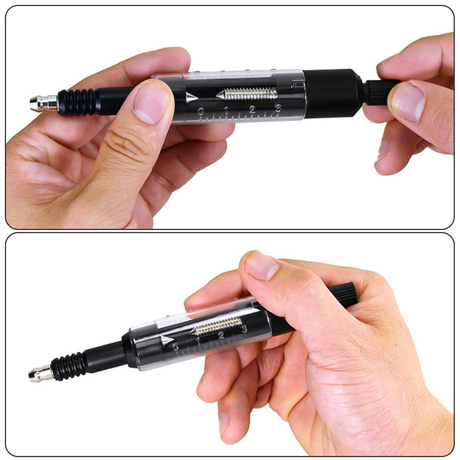 NIYATA Tester di Accensione, Tester di Candele di Accensione,Con Cavo,Tester Candela del Motore di Auto,per Motociclette,Camion,Falciatrici per Erba,Nero