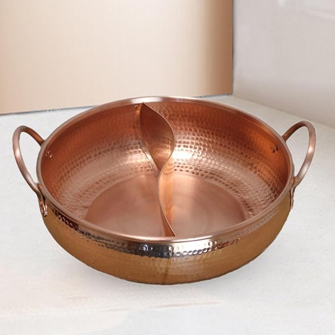 Olla para Hot Pot Dividida Doble Sabor 28cm Cobre SiaBiced miniatura 2