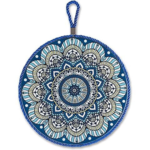 20cm Topfuntersetzer aus Keramik mit Korkunterseite und Kordel Cover