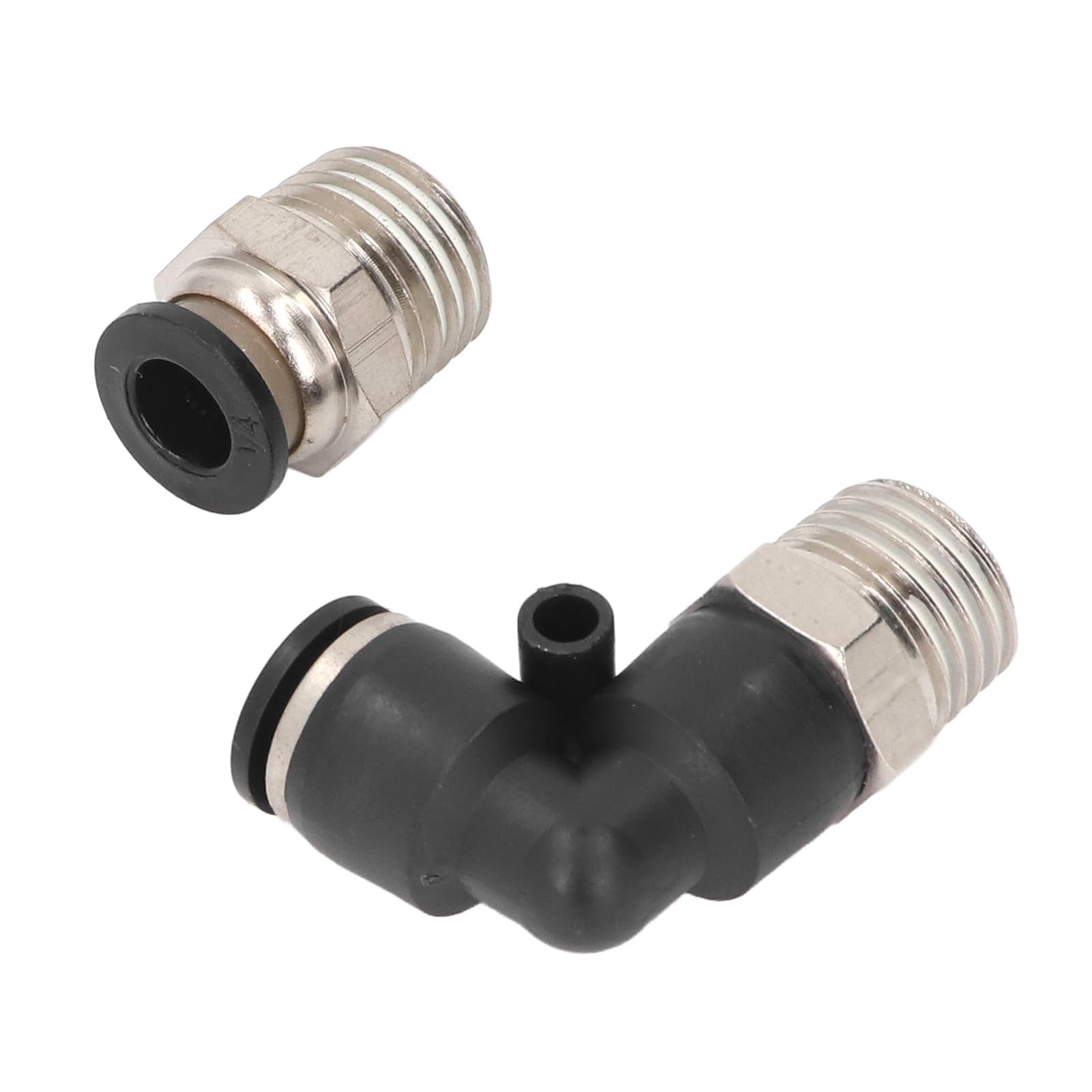 Kit di Raccordi Pneumatici da 30 Pezzi Kit di Raccordi Pneumatici a Collegamento Rapido Connettori per Tubi dell'aria Tubo da 3/8 Pollici OD X Filettatura NPT da 1/4 Pollici per PU PA PE