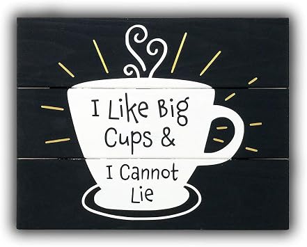 String of the Art Painting Kit - I Like Big Cups | Adult Craft Kit | DIY Kit | Christmas Gifts | DIY Crafts | Gift for Mom | Coffee Sign | Arts and Crafts