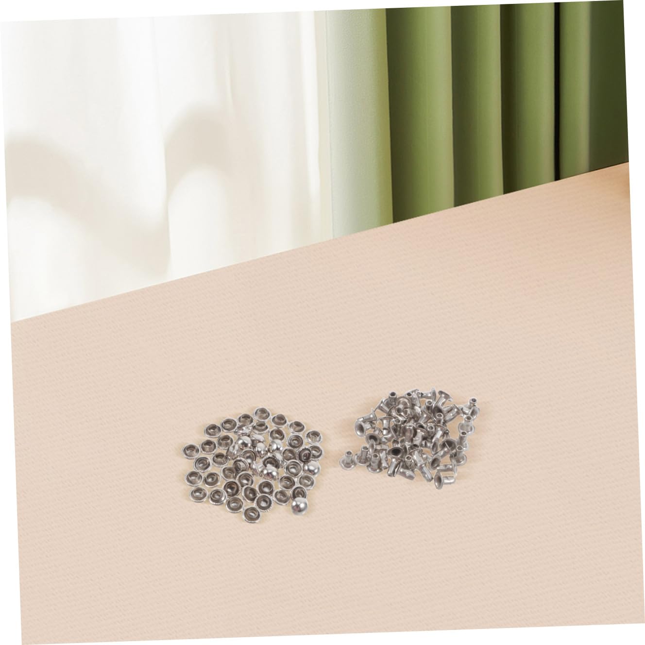 STOBOK 100 Uds Tachuelas Tubulares De Metal Remaches De Metal Tachuelas De Metal Para Ropa Tachuelas De Botón Para Cuero Tapa De 6Mm