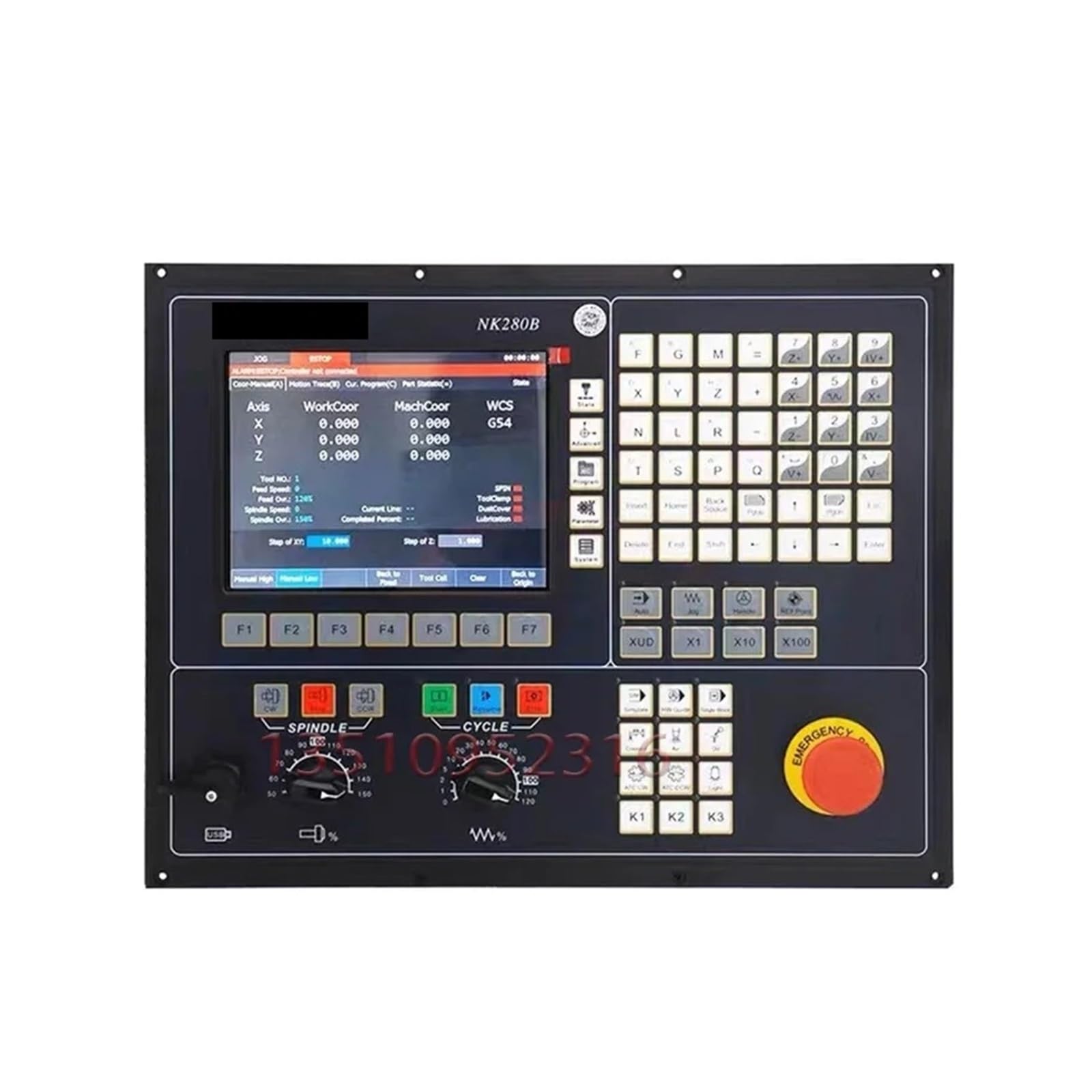 Controlador CNC, de control integrado de bus de husillo ATC de 3/4 ejes con movimiento CNC fuera de línea NK280B(3AXIS BUS)