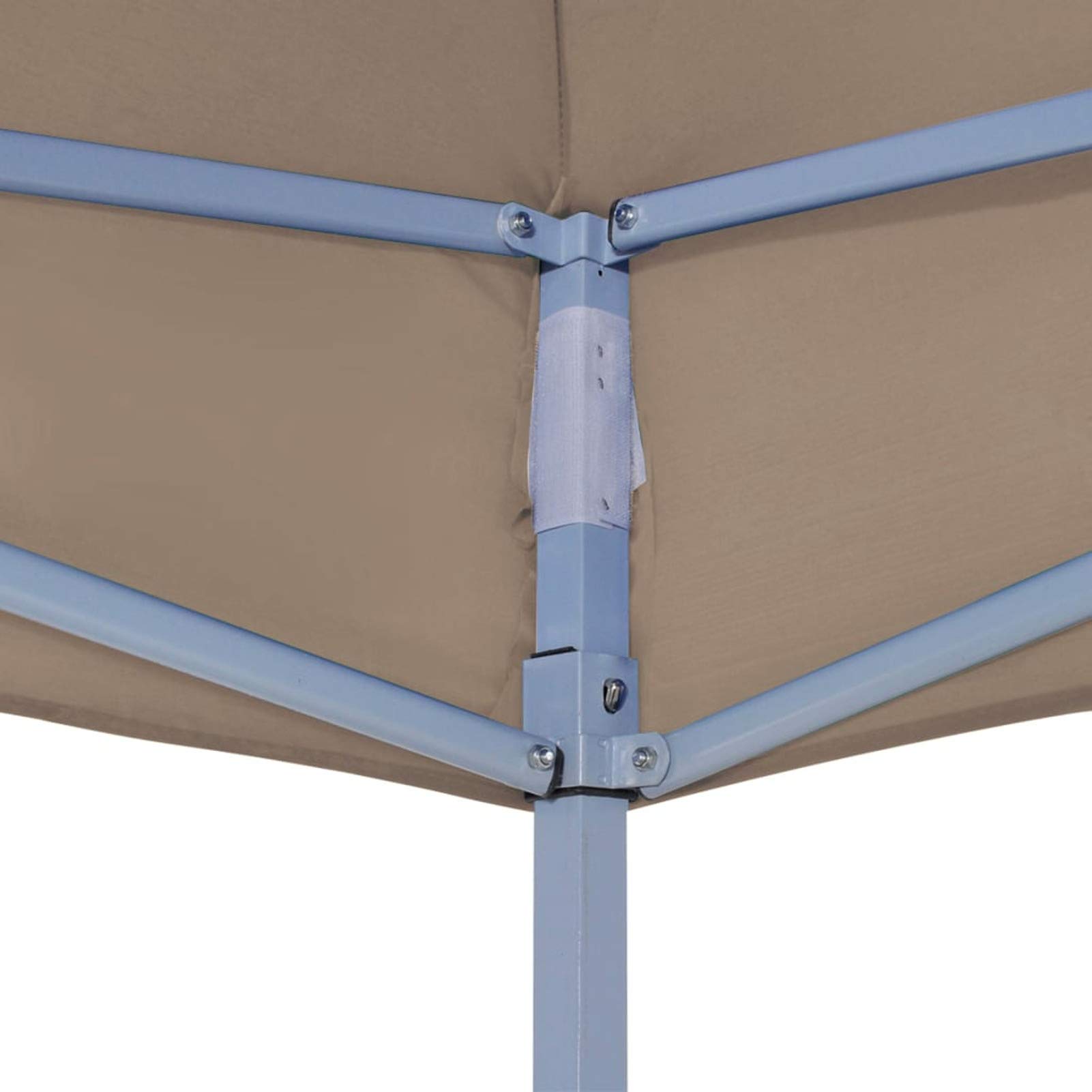 Techo de carpa para fiestas Toldo de repuesto para exteriores Gazebo Cubierta superior de pabellón resistente al agua y a los rayos UV, Estructura de carpa no incluida, 6x3 m, 270 g/m², Taupe