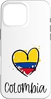 Vista 19 de iPhone 14 Pro Max Colombia Heart Art Cool Sudamérica Español Colombiano Estuche de regalo