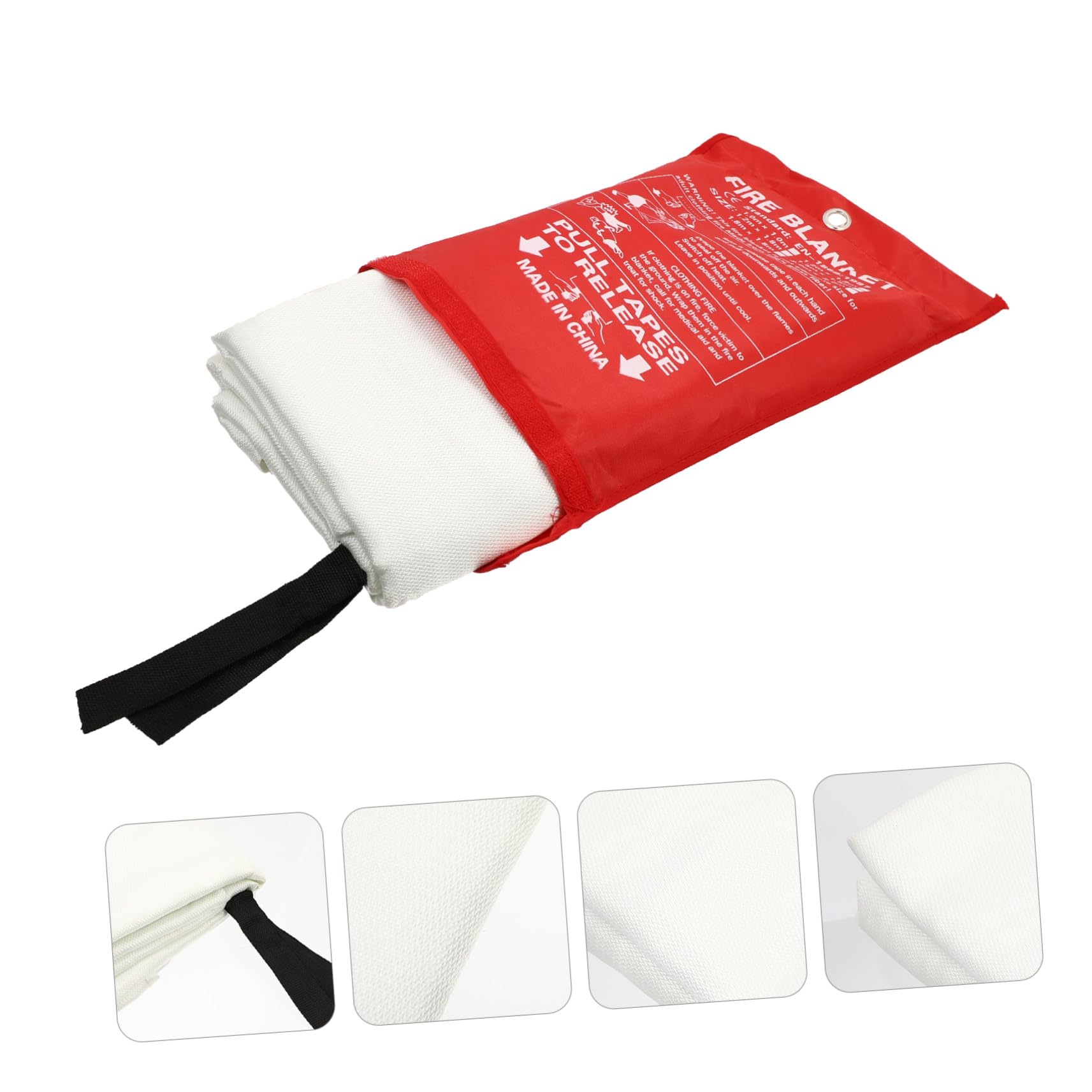 Manta Ignífuga de Emergencia para Fuego Resistente Altas Temperaturas Portátil y Ligera para Cocina Exteriores y Protección Familiar