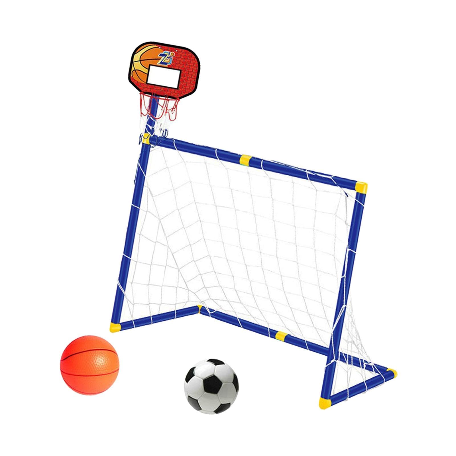 Basketball Hoop with Soccer Goal Net 2 in 1 for Backyard Indoor Outdoor red | Goals & Nets | Soccer | Team Sports-image-15