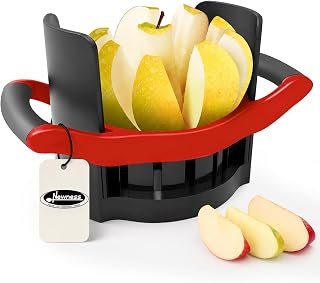Newness 5.12 Inch Large Apple Slicer, Cut 8 Slices All the Way Through, HEAVY - DUTY Stainless Steel Apple Corer & Slicer for Fruits & Vegetables - Dishwasher Safe