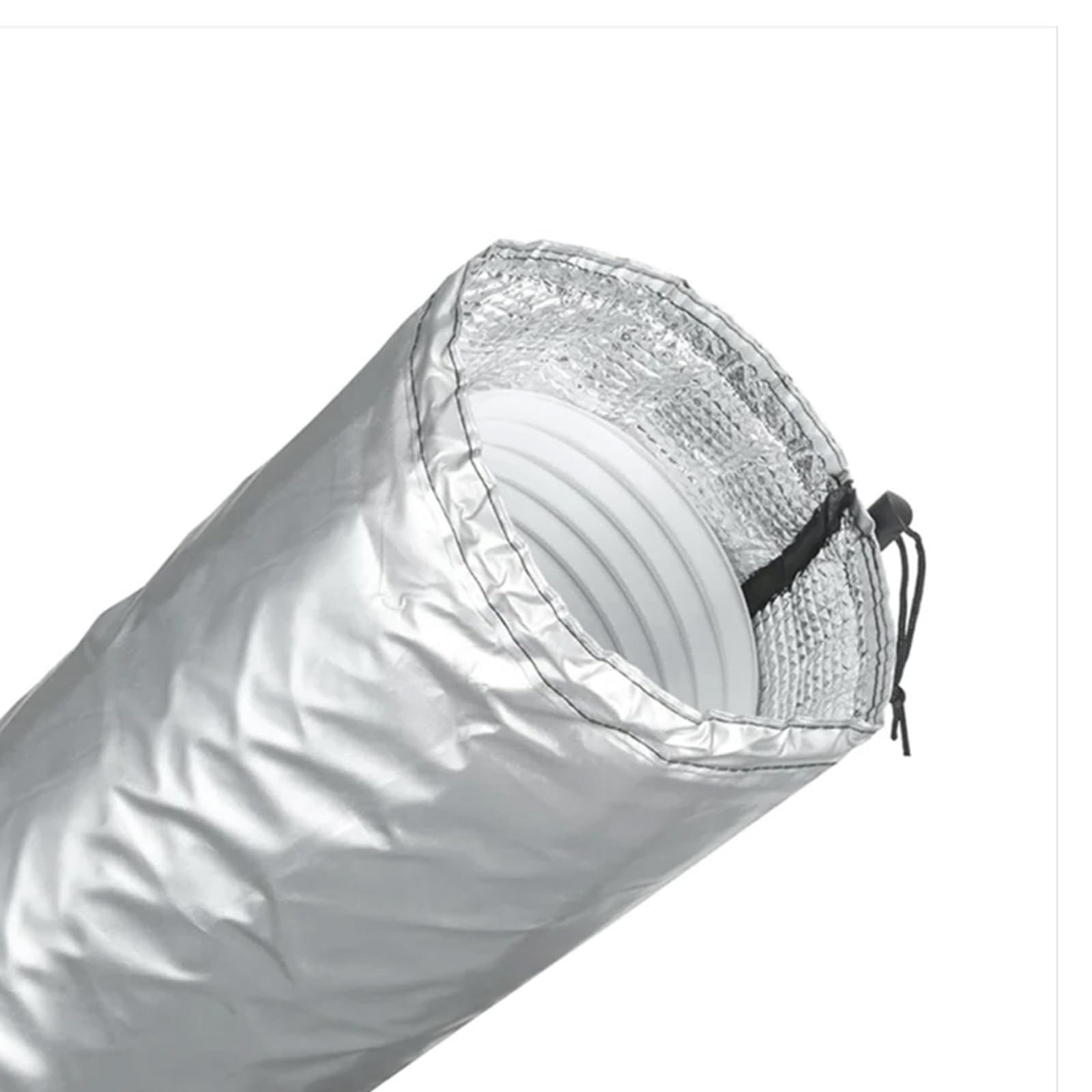 Barrier AC Hose Cover, Energy-Efficient Insulation with Adjustable Straps for Exhaust Ducts Adjustable AC Vent Insulator Hose Cover with Elastic Straps