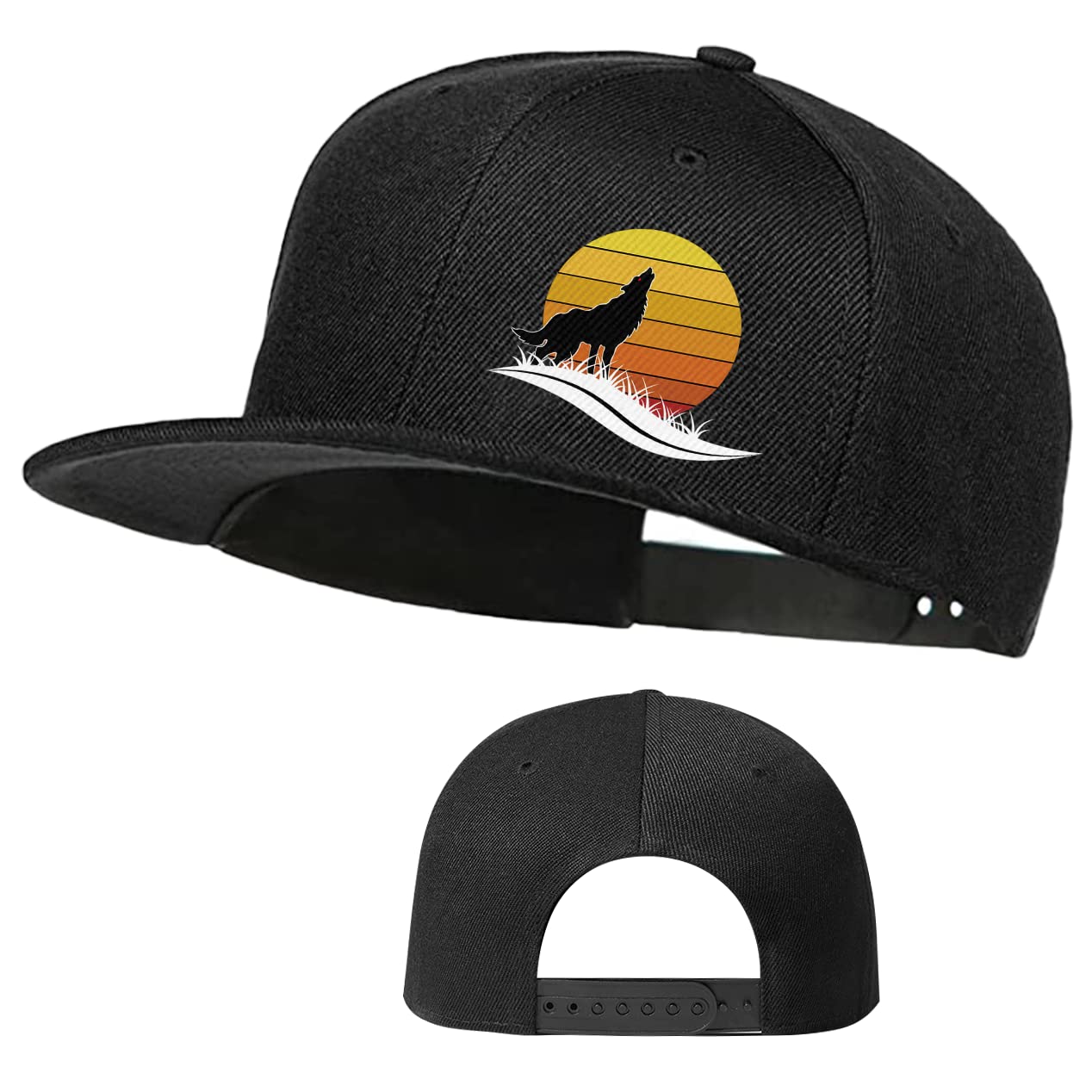 Tijeyi Skateboard Hat Snapback Hats for Men Flat Bill Hats for Boy Adjustable Baseball Cap for Teens Hip