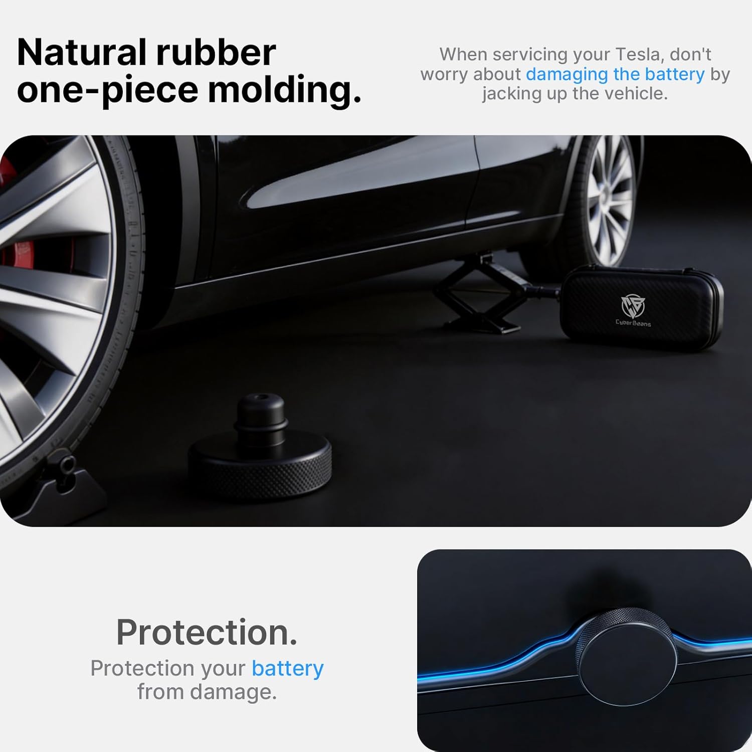 4-Pack Lifting Jack Pads for Tesla Model S/3/X/Y/YL