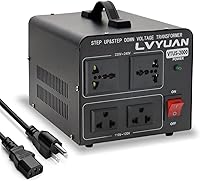 Vista 1 de LVYUAN Voltage Transformer Converter 2000 Watt Step Up/Down Convert from 110-120 Volt to 220-240 Volt and from 220-240 Volt to 110-120 Volt with 2