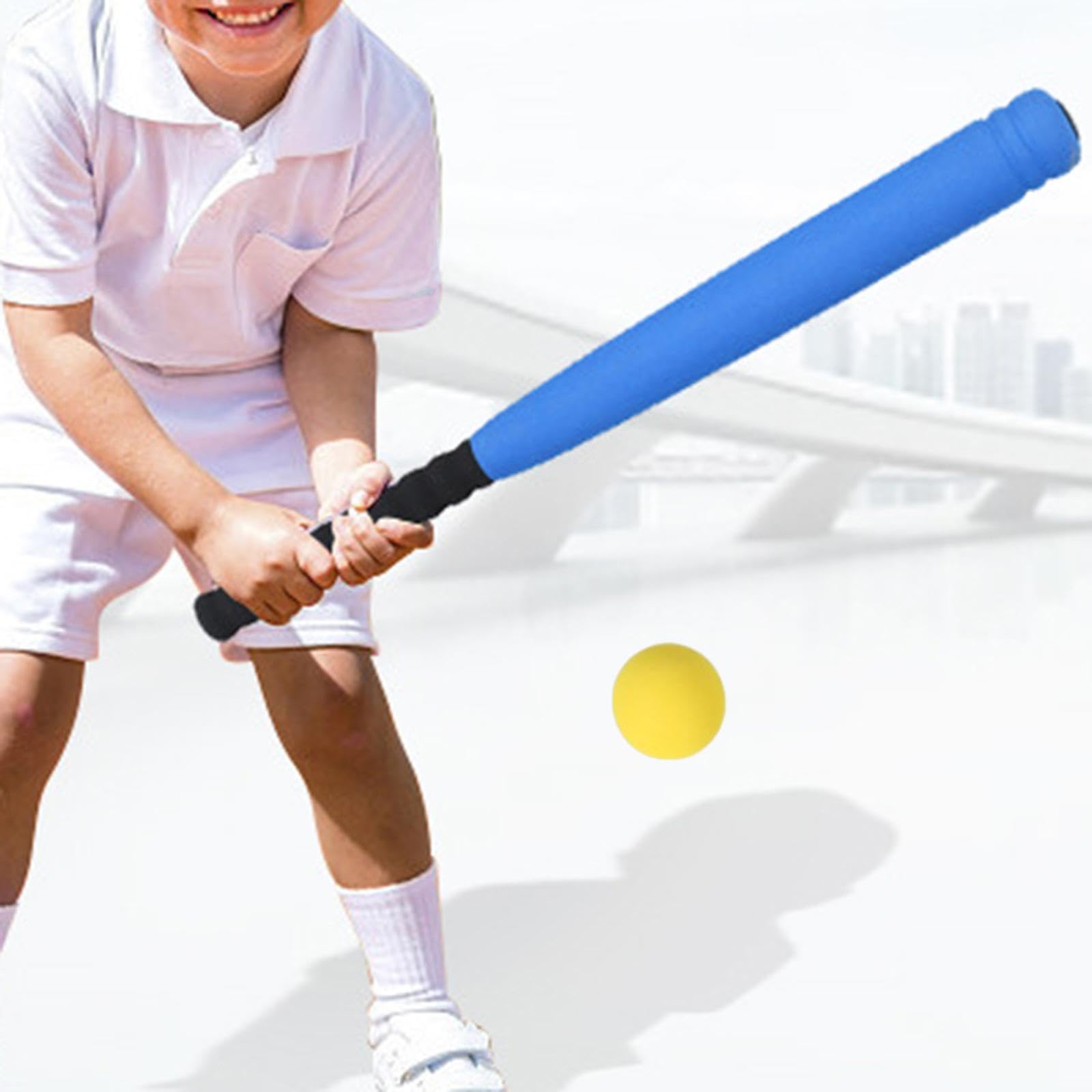 KESOTO Bate de Béisbol Infantil Juego Pelota Entrenamiento Portátil Ligero EVA Desarrollo Motricidad Apto para Ejercicio Aprendizaje Niños Adolescentes Casa