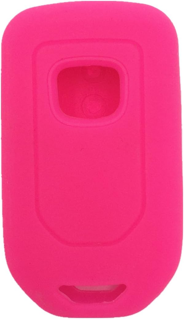 Ezzy Auto Black and Rose Silicone Rubber Key Fob Case Key Cover Key Jacket Skin Protector fit for Accord CR-V HR-V CR-Z 3 Buttons